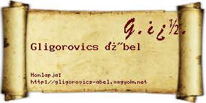 Gligorovics Ábel névjegykártya