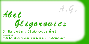 abel gligorovics business card